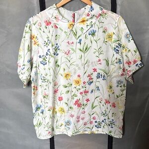 Floral Print Women's Blouse